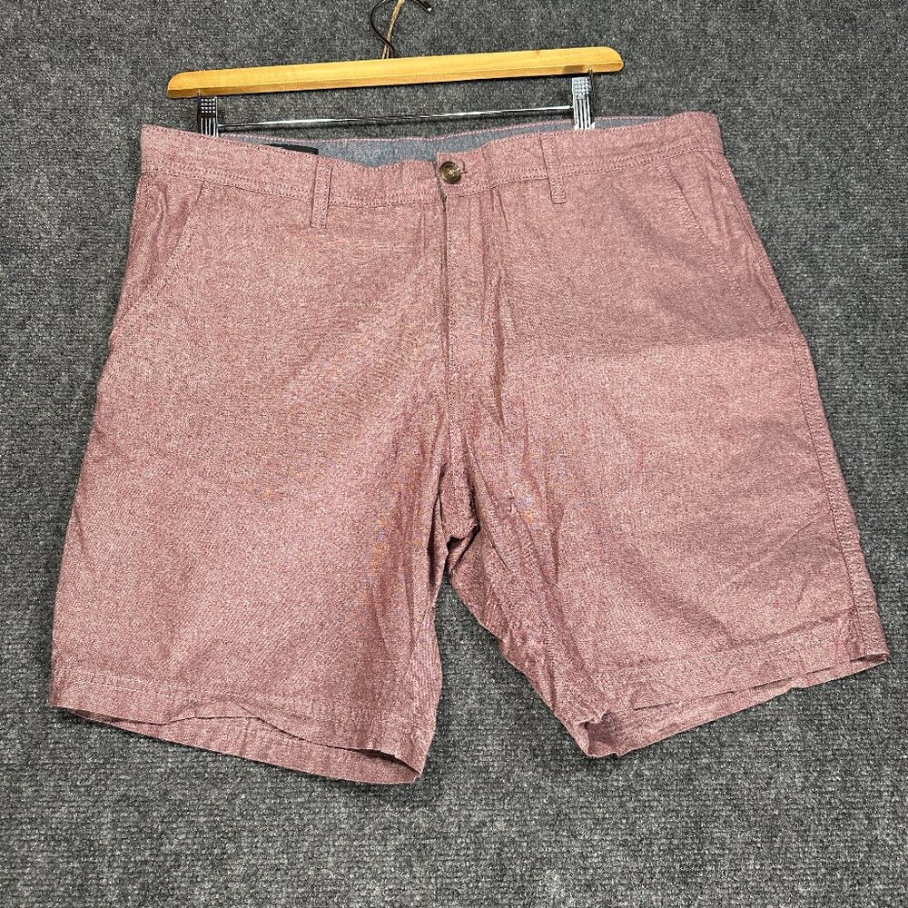 14th & Union Shorts Mens 38 Slim Fit Purple Cotton Flat Front Pockets Chino